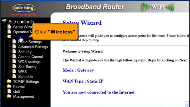 Procedure on how to configure Static Connection in WR-NET-016-LO using Windows 7 смотреть онлайн
