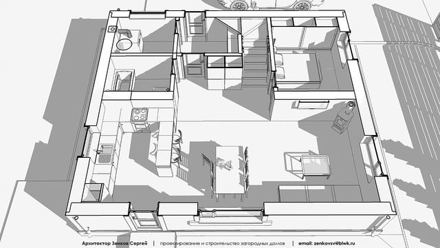 Проект дома 135 кв.м. 9х10м из газобетонных блоков смотреть онлайн