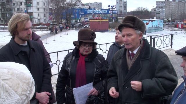 Встреча с депутатами у к/т "Искра" г. Видное. 05.12.2015 смотреть онлайн