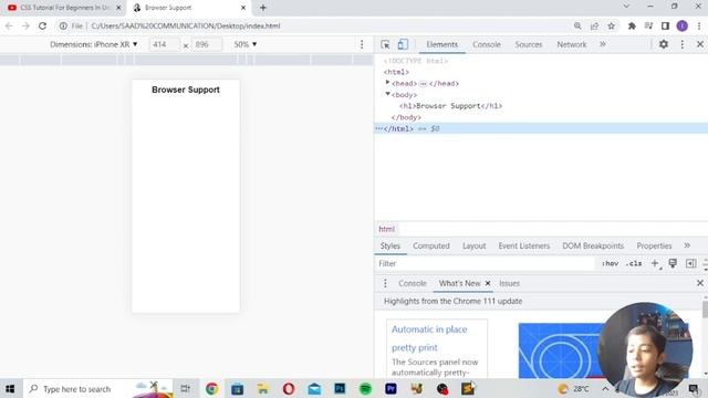 CSS Tutorial For Beginners 50- Browser Support смотреть онлайн