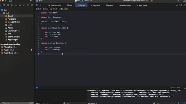 JSON - загрузка через Alamofire, swift - (Часть 2) смотреть онлайн