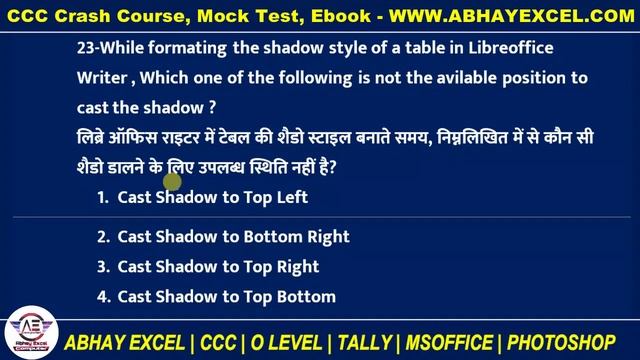 Exclusive: Abhay Excel's Top CCC Question-Answer Hacks in Hindi!| Libreoffice Writer Questions|Abha смотреть онлайн