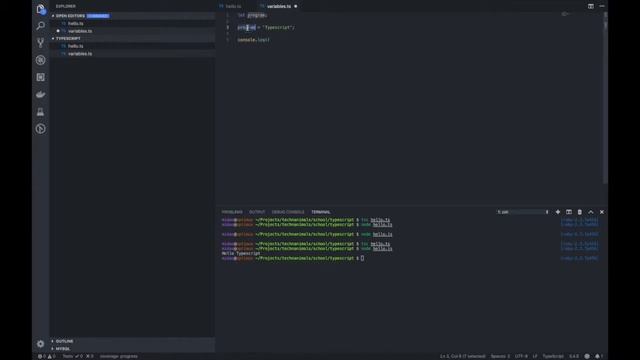 Typescript Essentials #07 - Typescript Variables смотреть онлайн