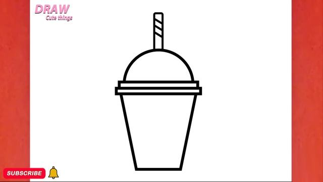 HOW TO DRAW A CUTE  DRINK COCA COLA ,STEP BY STEP, DRAW Cute Things