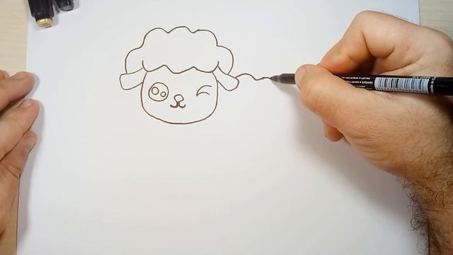How to Draw Cute Lamb,Drawing Animal ? смотреть онлайн