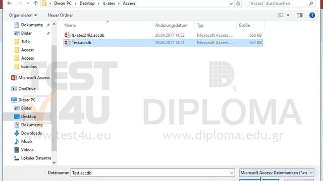 Reparieren Sie die Datenbank Test, die Sie im Ordner IL-ates\Access auf Ihrem Desktop finden. смотреть онлайн