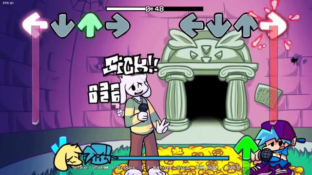 FNF vs Asriel His Mod смотреть онлайн