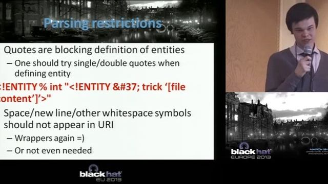Black Hat EU 2013 - XML Out-of-Band Data Retrieval смотреть онлайн