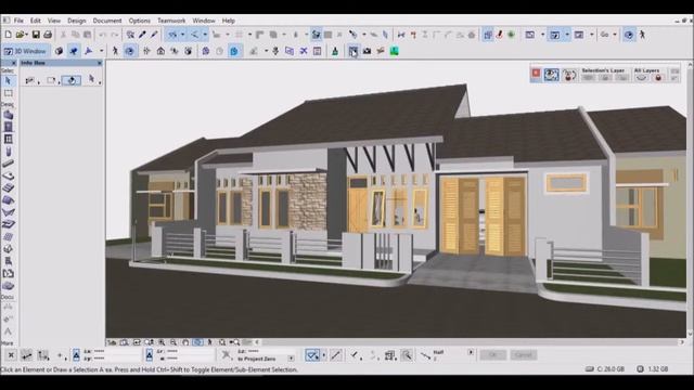 Tutorial: how to render setting sketch (tech pencil) on archicad - house sketch смотреть онлайн