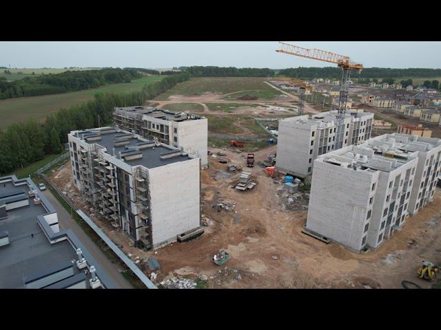 Ход строительства ЖК Белая Аллея (август 2021) смотреть онлайн