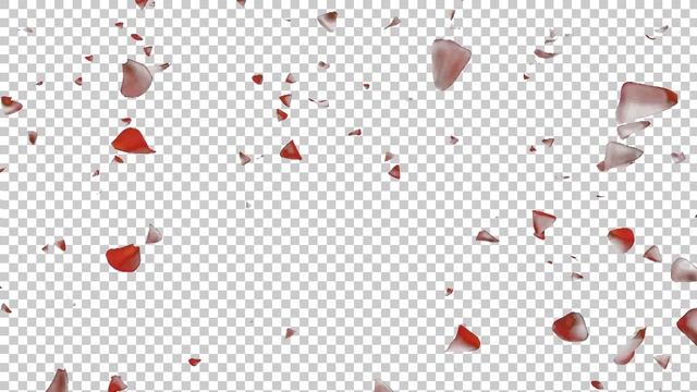 Футаж HD. Лепестки роз - на черном фоне с масками смотреть онлайн