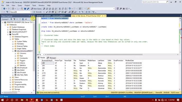 SQL Index -Index in SQL Server | Clustered Index in SQL Server | Non Clustered Index in SQL Server смотреть онлайн
