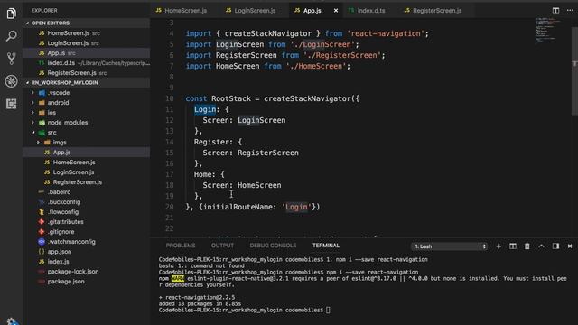 React-Native - ตอนที่ 2# Login Workshop using AsyncStorage смотреть онлайн