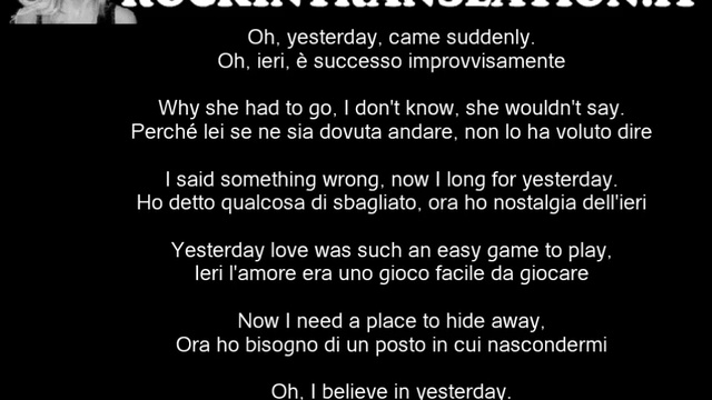 Beatles - Yesterday смотреть онлайн
