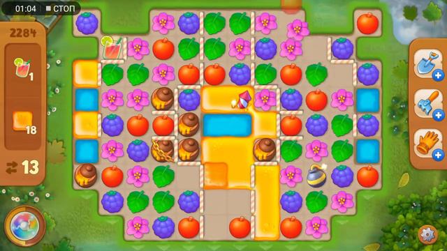 Игра Gardenscapes, уровень 2284, прохождение смотреть онлайн