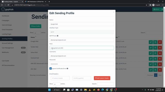 How to Setup Gmail SMTP on Gophish смотреть онлайн