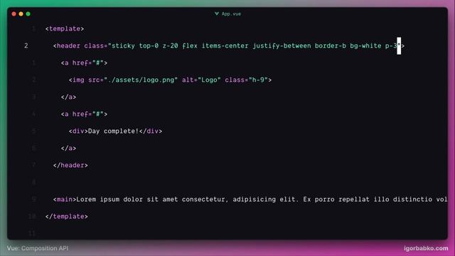 Vue Composition API с нуля #2 - Шапка смотреть онлайн