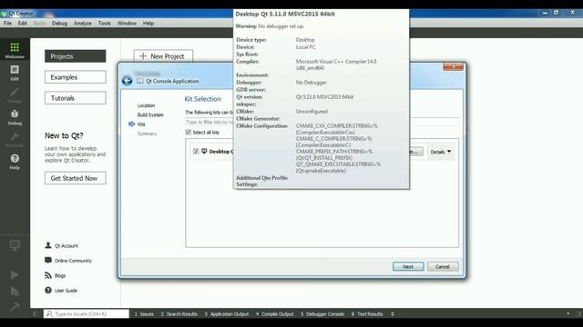 Qt5 C++ Tutorial Hello World Console Application #2 смотреть онлайн