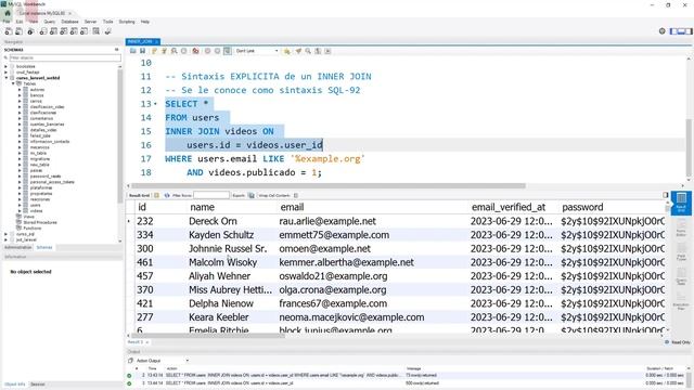 Como se ejecuta un INNER JOIN | JOINs SQL | SELECT SQL | MySQL | WHERE SQL - Table alias смотреть онлайн