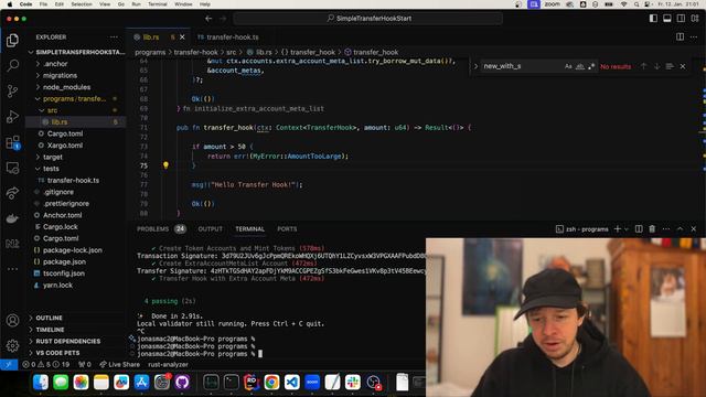 Token Transfer Hooks with Token Extensions on Solana смотреть онлайн