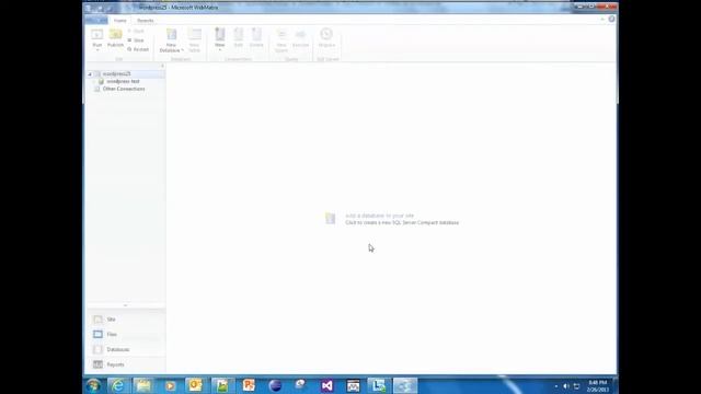 Installing WordPress Test Site with WebMatrix смотреть онлайн
