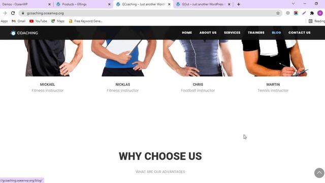 Live Preview of Coaching Website and landing page design with Ocean wp смотреть онлайн