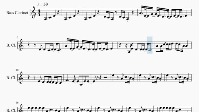 SUPER EASY Bass Clarinet Sheet Music: How to play Bad by Christopher смотреть онлайн