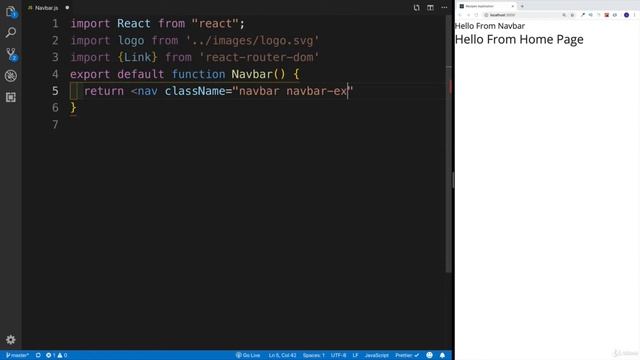 Create Food Recipe App using ReactJs with Ajax Search option - 9 - Navbar Component смотреть онлайн