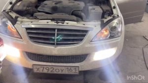 саньёнг кайрон установка мощного света в три этажа SsangYong Kyron