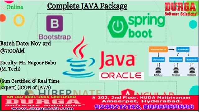 Complete Java Package Online Training @ DURGASOFT смотреть онлайн
