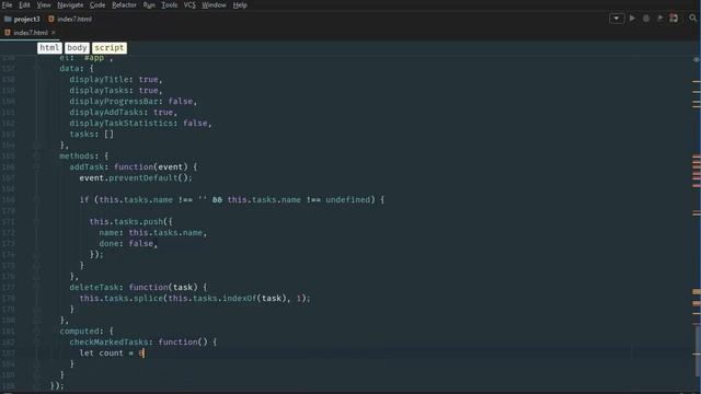 Part 8 - V-Else Directive and Computed Properties for Tasks Statistics смотреть онлайн