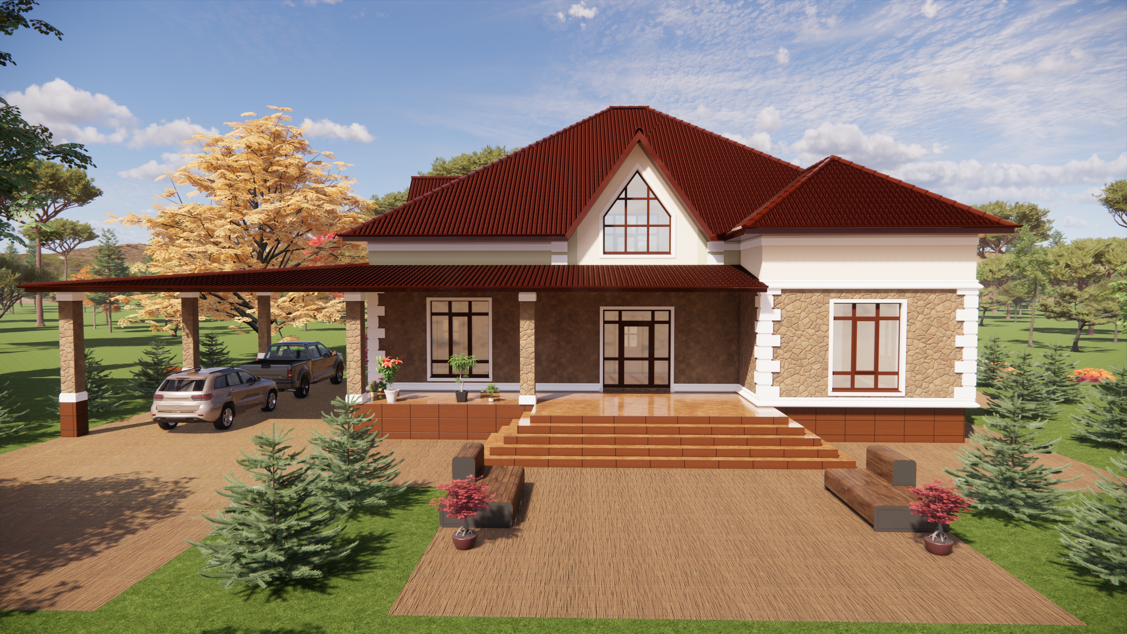 Проект двухэтажного дома с цокольным этажом S=380 м/кв
#Проектированиедомов смотреть онлайн