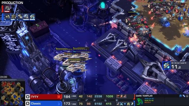 StarCraft 2: MASS Battlecruiser vs MASS Carrier! (TY vs Classic) смотреть онлайн