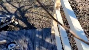 Установка перил на террасе