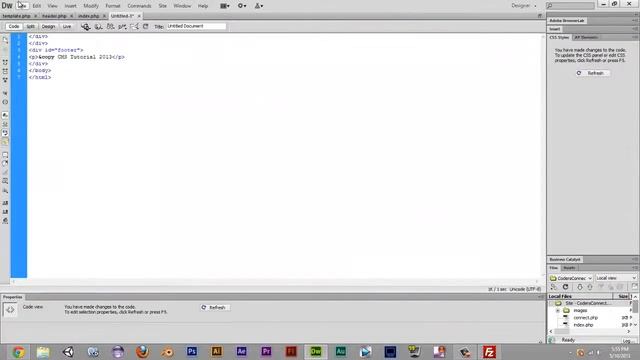 How to make a CMS in PHP - Part 4: Splitting up the template file смотреть онлайн