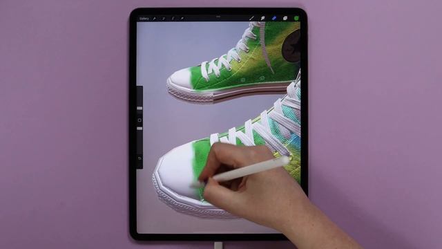 3D Painting in Procreate - How to Draw on 3D Sneakers Step-by-Step смотреть онлайн