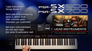 Yamaha PSR-SX900 and PSR-SX700 - Inspiration for Creatives