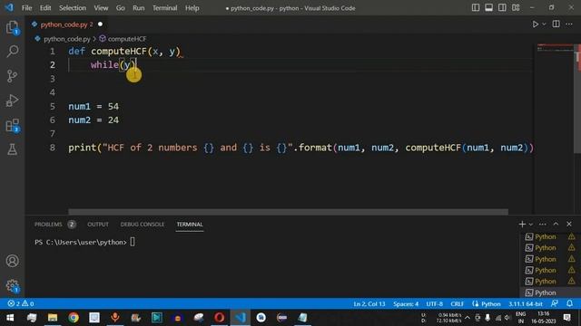 Python Program #26 - Find HCF or GCD using Euclidean algorithm смотреть онлайн