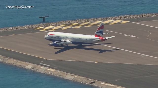 Dangerous Airport ?? Gibraltar British Airways Landing - NO MUSIC