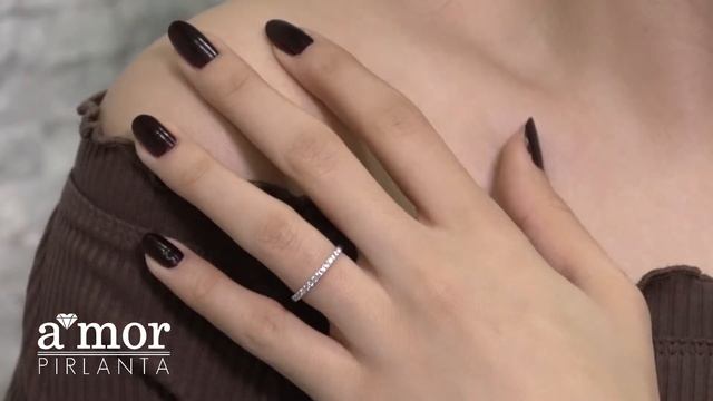 Amor Pırlanta - 0,30 Karat Pırlanta Yarımtur Yüzük - 5389 смотреть онлайн