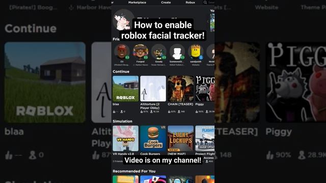 How to enable roblox facial tracker! #shorts смотреть онлайн