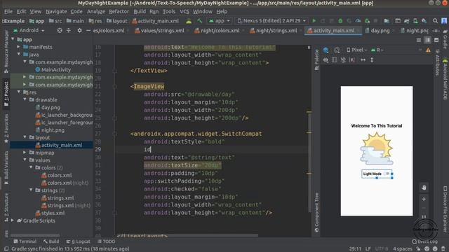 Android Studio Tutorial - How to Create Night Mode and Light Mode | Android Studio - DayNight Theme смотреть онлайн