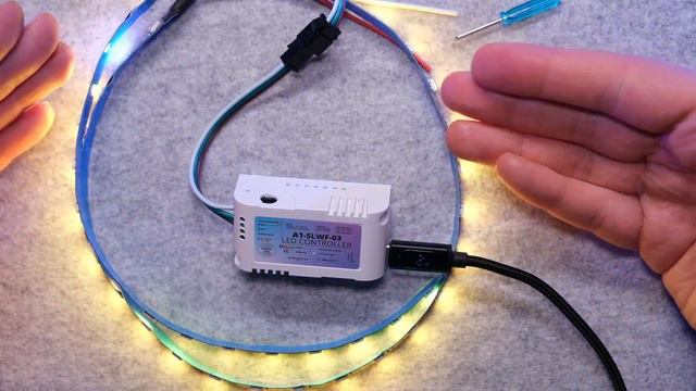 Sound Reactive WLED без паяльника. Неймовірно, легко, недорого з Smartlight A1-SLWF-03 та WS2812b.