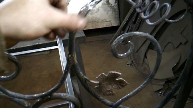 Ручная горячая ковка металла.Кованый козырек. смотреть онлайн