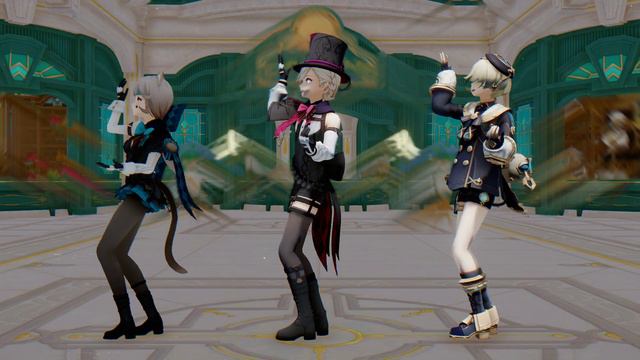 【Genshin Impact MMD】 Lyney, Lynette, Freminet┆Everyday┆Model Test смотреть онлайн