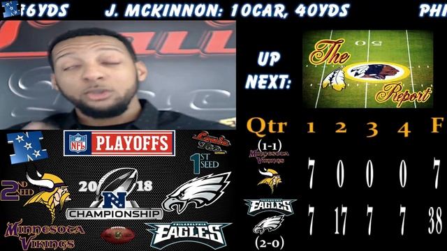 2018 NFL Playoffs | NFC Championship ASSWHOOPIN | Vikes vs. Eagles | Breakdown & React LIVE! ??? смотреть онлайн