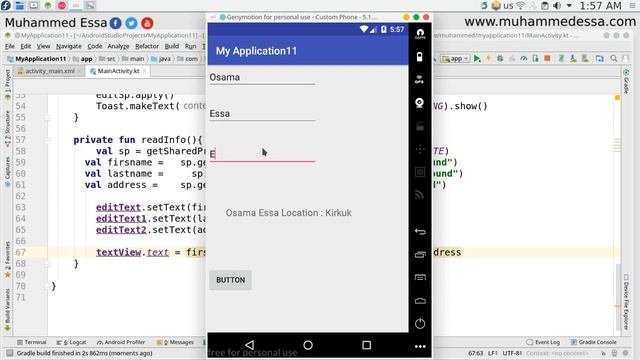 18 Kotlin android Studio Shared Preferences смотреть онлайн