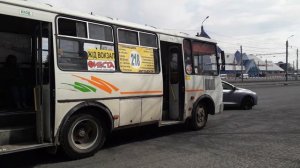 два автобуса паз 32054, маршруты: 22, 218