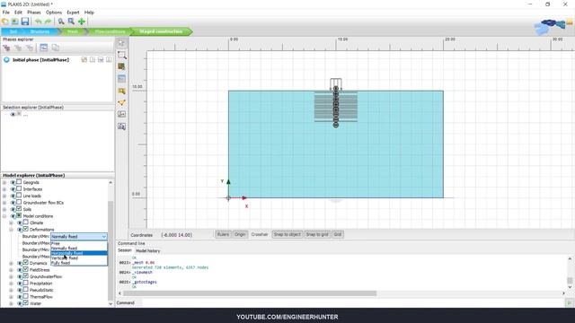 Geogrid under foundation in Plaxis 2D (Bearing Capacity) смотреть онлайн