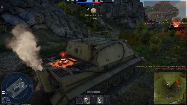 380mm STURMTIGER - war thunder germany tank gameplay смотреть онлайн